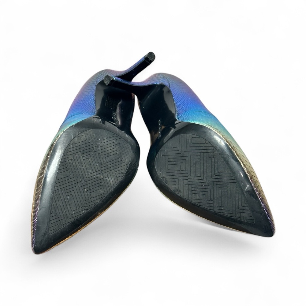 Karl Lagerfeld Royale Multi-Color Animal Print Pointed Toe Pumps Heels 7.5M - Picture 8 of 10